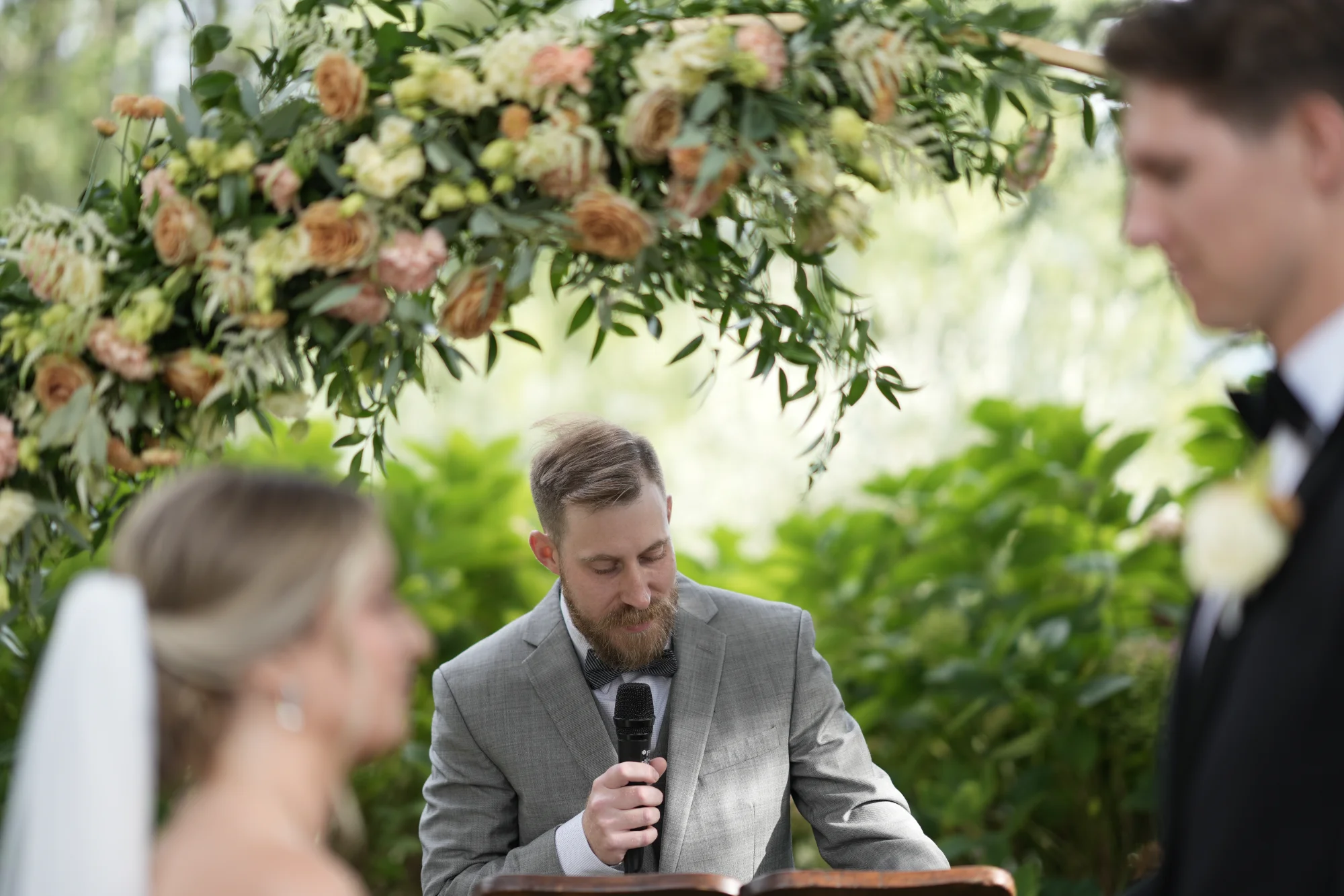 Chris officiating the Munk Family wedding in Italy, September 2024